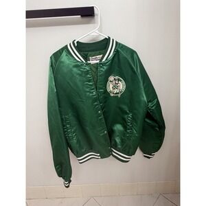 Vintage Chalk Line Boston Celtics Satin Jacket Green Sz Large NBA 80s